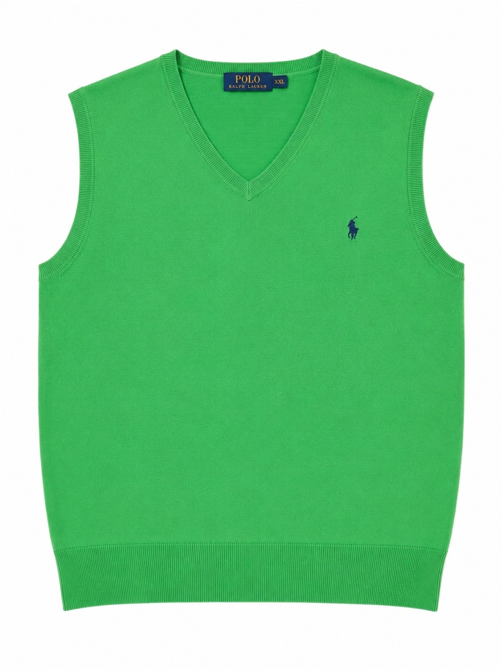 Polo Ralph Lauren Lime Green Pima Cotton Sweater Vest XXL Preppy Golf - Picture 2 of 8
